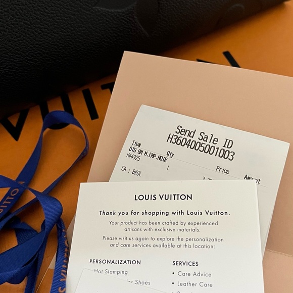 SOLD!!! 🖤 LOUIS VUITTON ON THE GO GM EMPREINTE - black - Picture 5 of 16